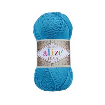 Alize 245 Turkuaz Mavi Diva El Örgü İpi