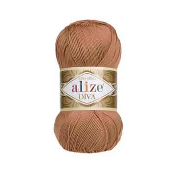 Alize 261 Kızıl Kahve Diva El Örgü İpi