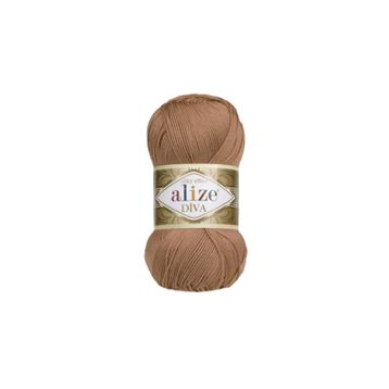 Alize 261 Kızıl Kahve Diva El Örgü İpi