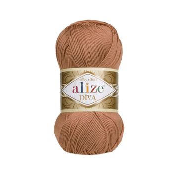 Alize 261 Kızıl Kahve Diva El Örgü İpi