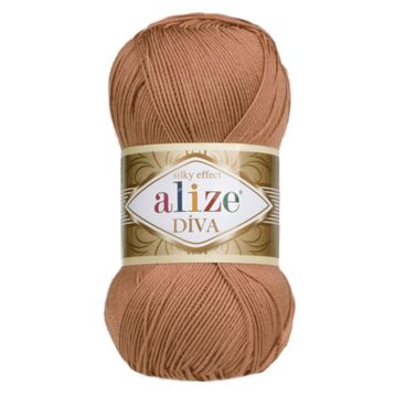 Alize 261 Kızıl Kahve Diva El Örgü İpi