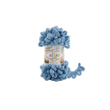 Alize 280 Puffy Orta Mavi 100 gr Örgü İpi