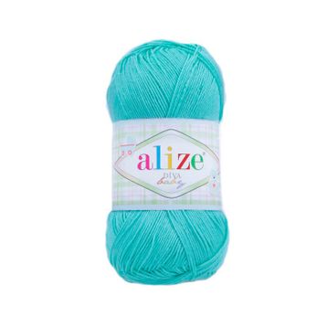 Alize 287 turkuaz 5'li Puffy El Örgü İpi