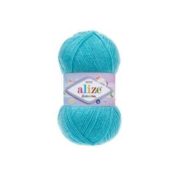 Alize 287 turkuaz 5'li Puffy El Örgü İpi