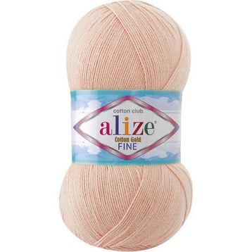 Alize 382 ten 5'li Cotton Gold Fine Baby El Örgü İpi
