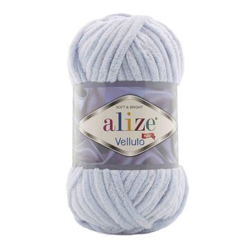 Alize 416 Gri 100 gr Velluto El Örgü İpi