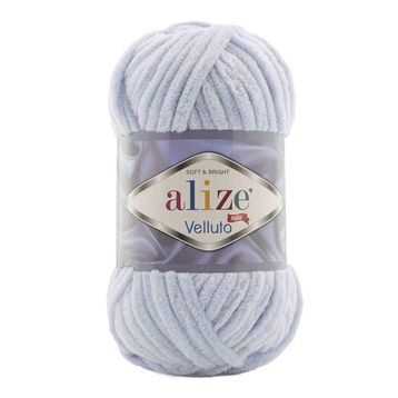 Alize 416 Gri 100 gr Velluto El Örgü İpi