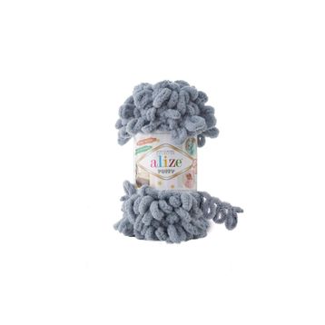 Alize 428 Orta Gri 5'li Puffy El Örgü İpi