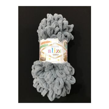 Alize 428 Orta Gri 5'li Puffy El Örgü İpi