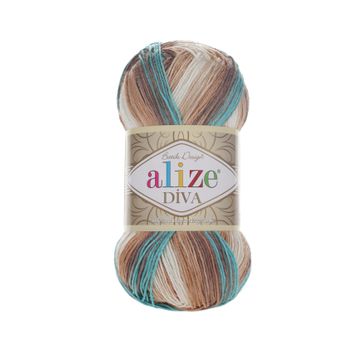 Alize 4603 Diva Batik Abaküs Pembe Örgü İpi