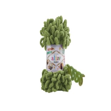 Alize 485 Soft Yeşil 5'li Puffy 100 gr El Örgü İpi