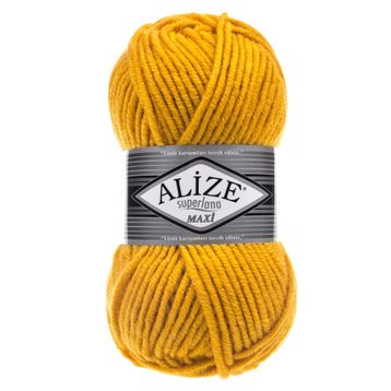 Alize 488 Sarı Superlana Maxi El Örgü İpi