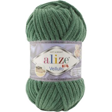 Alize 532 Velluto Çam Yeşili 100 gr El Örgü İpi