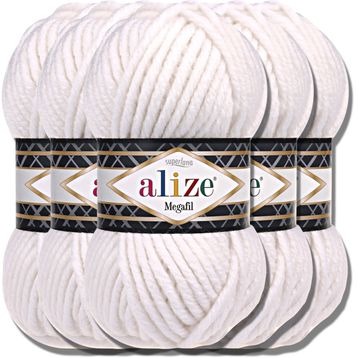 Alize 55 Beyaz Superlana Maxi 100 gr Örgü İpi