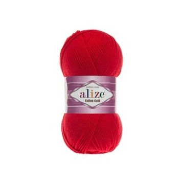 Alize 56 kırmızı 5'li Soft Plus El Örgü İpi