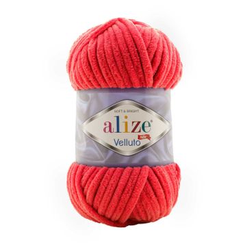 Alize 56 kırmızı 5'li Velluto El Örgü İpi