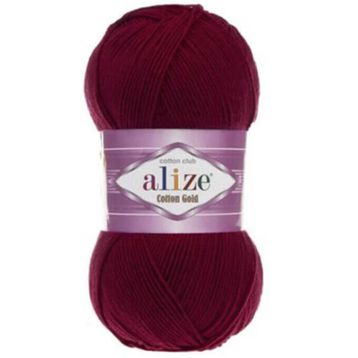 Alize 57 Bordo Cotton Gold El Örgü İpi