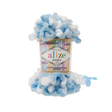 Alize 5865 Cam Yeşili 5'li Puffy Color El Örgü Ipi