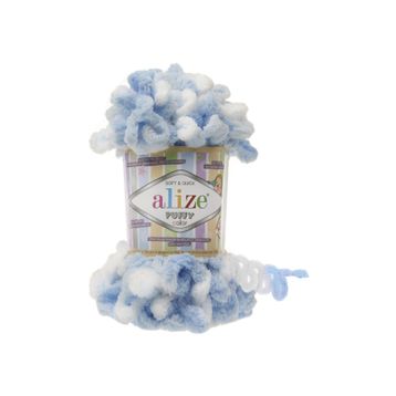 Alize 5865 Cam Yeşili 5'li Puffy Color El Örgü Ipi