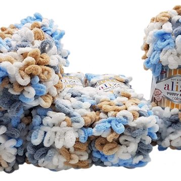 Alize 5946 5'li Puffy Fine Color El Örgü İpi