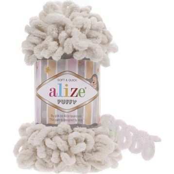 Alize 599 Fil Dişi Puffy El Örgü İpi