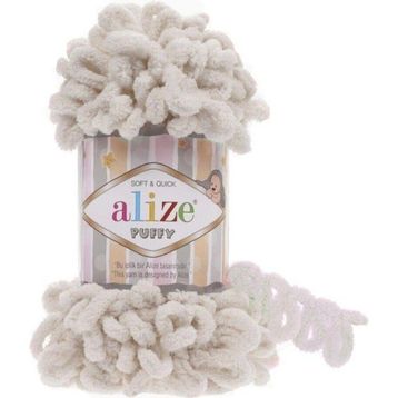 Alize 599 Fil Dişi Puffy El Örgü İpi