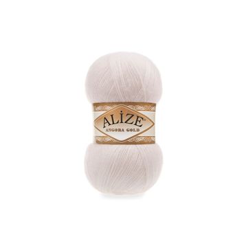 Alize 599 kemik 5'li Angora Gold Simli El Örgü İpi