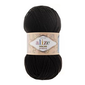 Alize 60 siyah 5'li Puffy El Örgü İpi