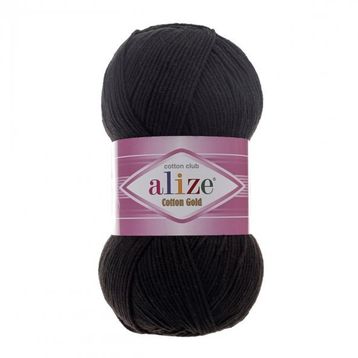 Alize 60 Siyah Cotton Gold Amigurumi Örgü İpi