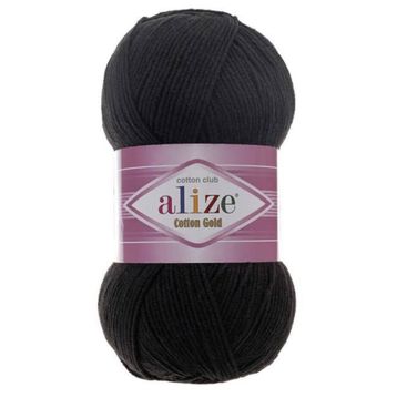 Alize 60 Siyah Cotton Gold Amigurumi Örgü İpi