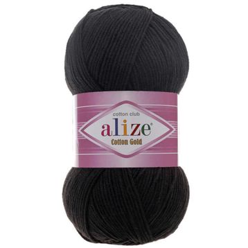 Alize 60 Siyah Cotton Gold Amigurumi Örgü İpi