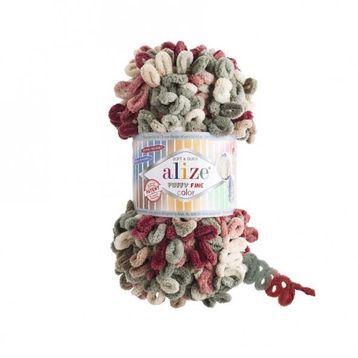 Alize 6039 Puffy Fine Color 5 Adet Örgü İpi