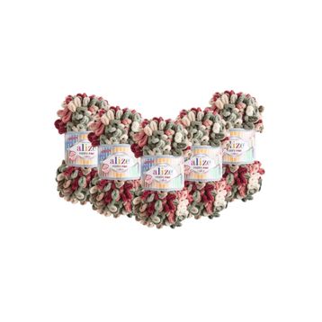 Alize 6039 Puffy Fine Color 5 Adet Örgü İpi
