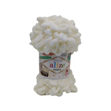 Alize 62 Açık Krem 5'li Puffy Fine El Örgü İpi
