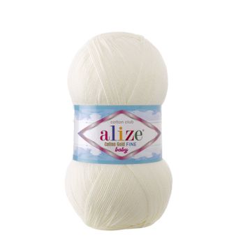 Alize 62 Açık Krem 5'li Puffy Fine El Örgü İpi