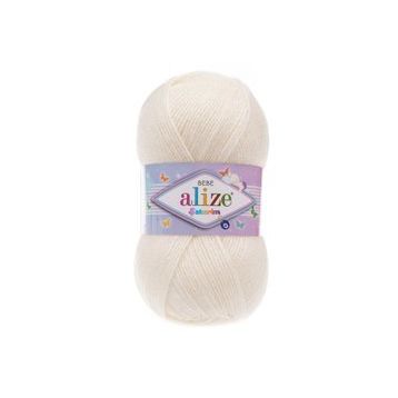 Alize 62 açık Krem 5'li Soft Plus El Örgü İpi