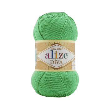 Alize 778 Bahar Yeşili Diva Merserize 5 Adet El Örgü İpi