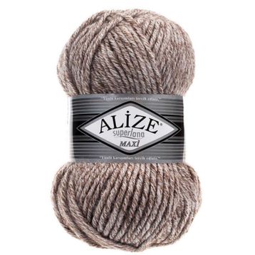 Alize 803 Jaspe Sütlü Kahve Superlana Maxi Örgü İpi
