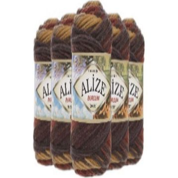 Alize Burcum Batik 3379 Pembe İnci 5 Adet El Örgü İpi