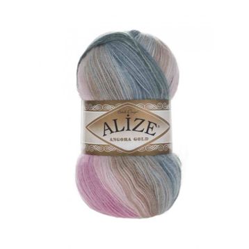Alize Cotton Gold 2970 Mavi Pembe Örgü İpi