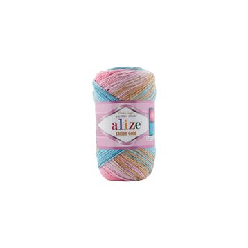 Alize Cotton Gold 2970 Mavi Pembe Örgü İpi