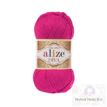 Alize Diva 149 Fuşya Akrilik Örgü İplikler