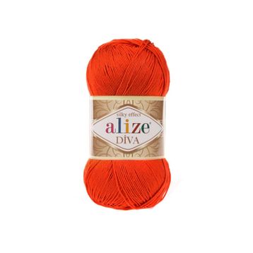 Alize Diva 37 100 gr Oranj El Örgü İpi