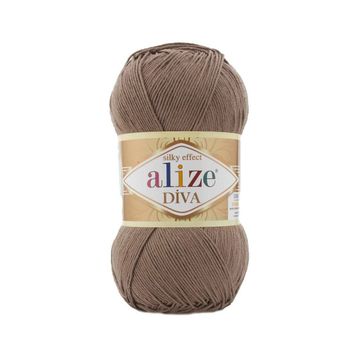 Alize Diva 688 Sütlü Kahve Melanj Örgü İpi