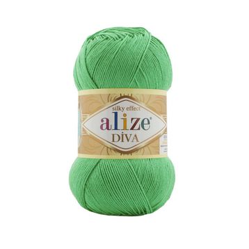 Alize Diva 778 Bahar Yeşili Akrilik Örgü İplikler