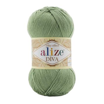 Alize Diva 852 Yeşil Akrilik Örgü İplikler