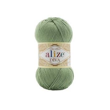 Alize Diva 852 Yeşil Akrilik Örgü İplikler