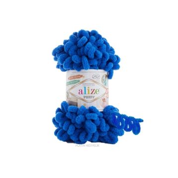 Alize Puffy 5 Adet 141 Sax Mavi El Örgü İpi