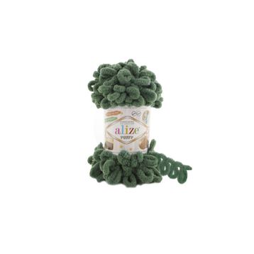 Alize Puffy 532 5 Adet Çam Yeşili El Örgü İpi