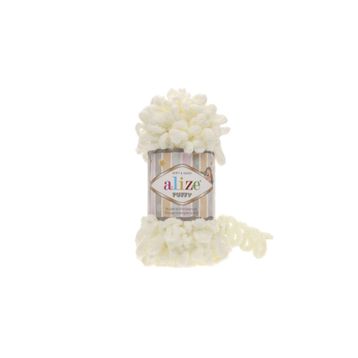 Alize Puffy 62 Açık Krem 100 gr Örgü İplik